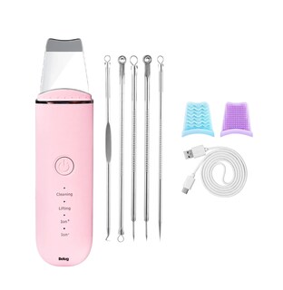 Foto 1 | Limpiador Facial Belug Peeling Ultrasónico Portatil Skin Scrubber Rosa Detalles Plata Morado Y Azul