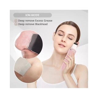 Foto 3 | Limpiador Facial Belug Peeling Ultrasónico Portatil Skin Scrubber Rosa Detalles Plata Morado Y Azul