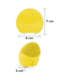 Foto 3 | Cepillo Facial De Silicona Eléctrico Amarillo
