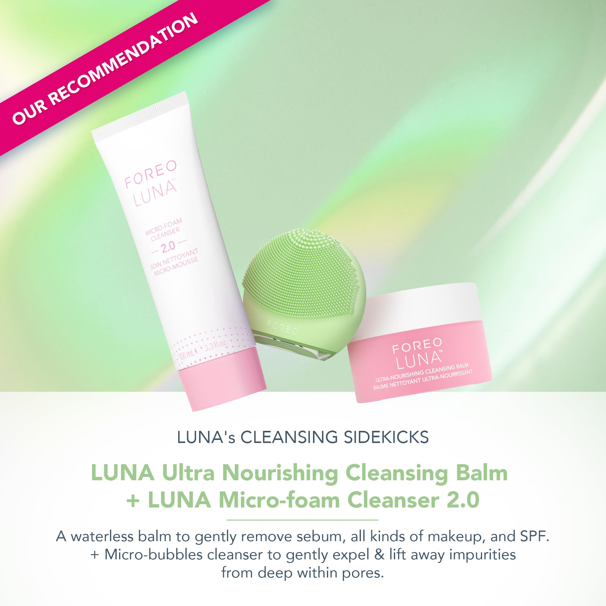Foto 4 | Cepillo Limpiador Facial Y Masajeador Facial Reafirmante Foreo Luna 4 Go - Venta Internacional.