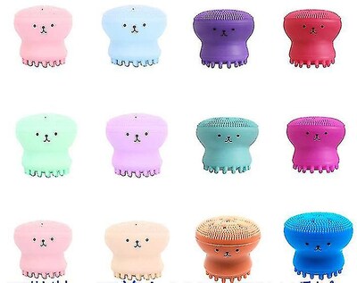 Foto 2 | Kit De Limpieza Facial Huoguo Brocha De Silicona Con Forma De Pulpo - Venta Internacional.