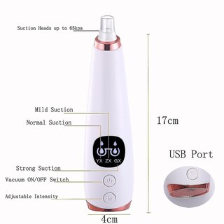 Foto 4 | Limpiadores Faciales Para Eliminar Puntos Negros Carga Usb Uso Doméstico - Venta Internacional.