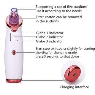 Foto 3 | Limpiador Facial Con Aspiradora Eléctrica Para Eliminar Puntos Negros Huoguo - Venta Internacional.