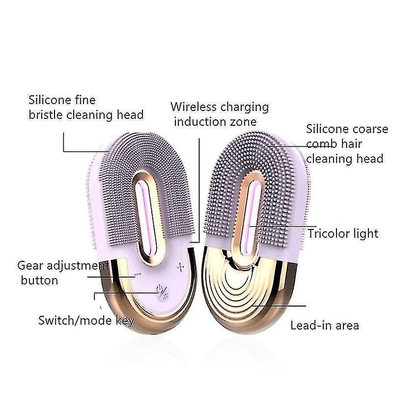 Foto 6 pulgar | Cepillo De Limpieza Facial Huoguo Ultrasound  Silicona Impermeable - Venta Internacional.