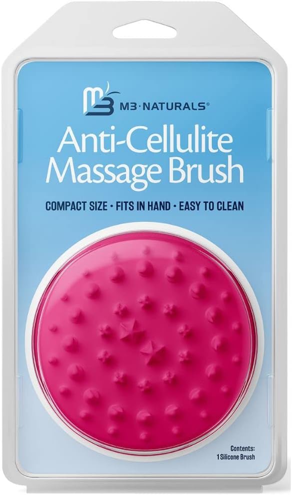 Cepillo Corporal De Silicona Para Celulitis M3 Naturals Pink - Venta Internacional.