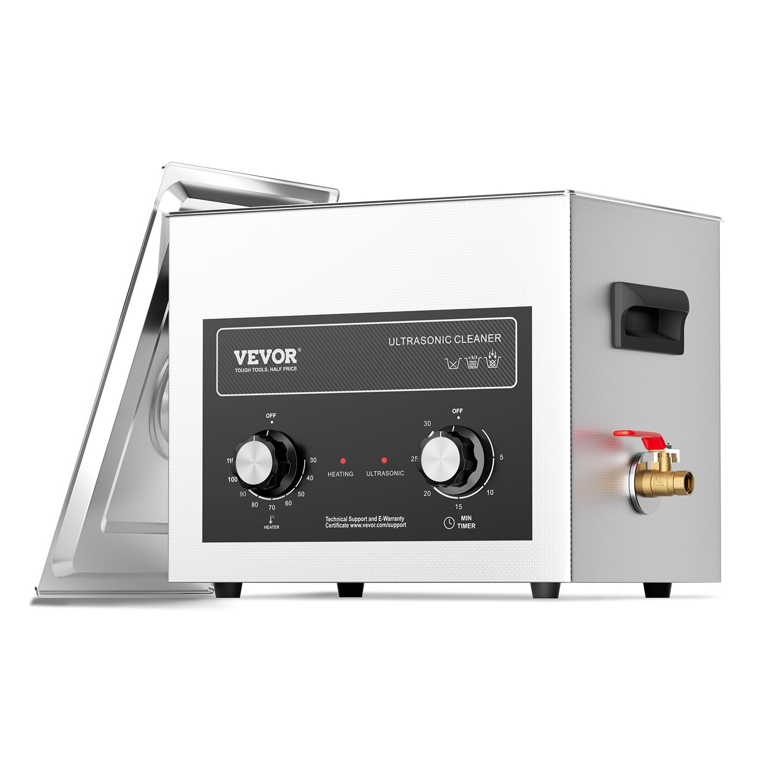 Foto 2 pulgar | Limpiador Sónico Vevor De 10 Litros Con Calentador  Temporizador Y Cesta  240 W  40 Khz - Venta Internacional.