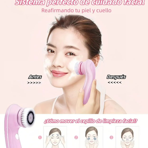 Foto 4 pulgar | Xtellar Cepillo Facial Eléctrico Recargable Premium - Transforma Tu Rutina De Cuidado Facial