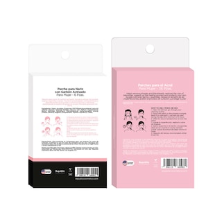 Foto 2 | Set Anti Acné Mujer Con 36 Pzs Pimple Patch + 12 Pzas Parche Nariz Carbón Activado Republic Cosmetics