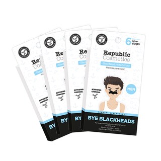 Foto 1 | Pack 4 Cajas Parche Para Nariz Republic Cosmetics Con Carbón Activado Para Hombre 6 Pzas C/u