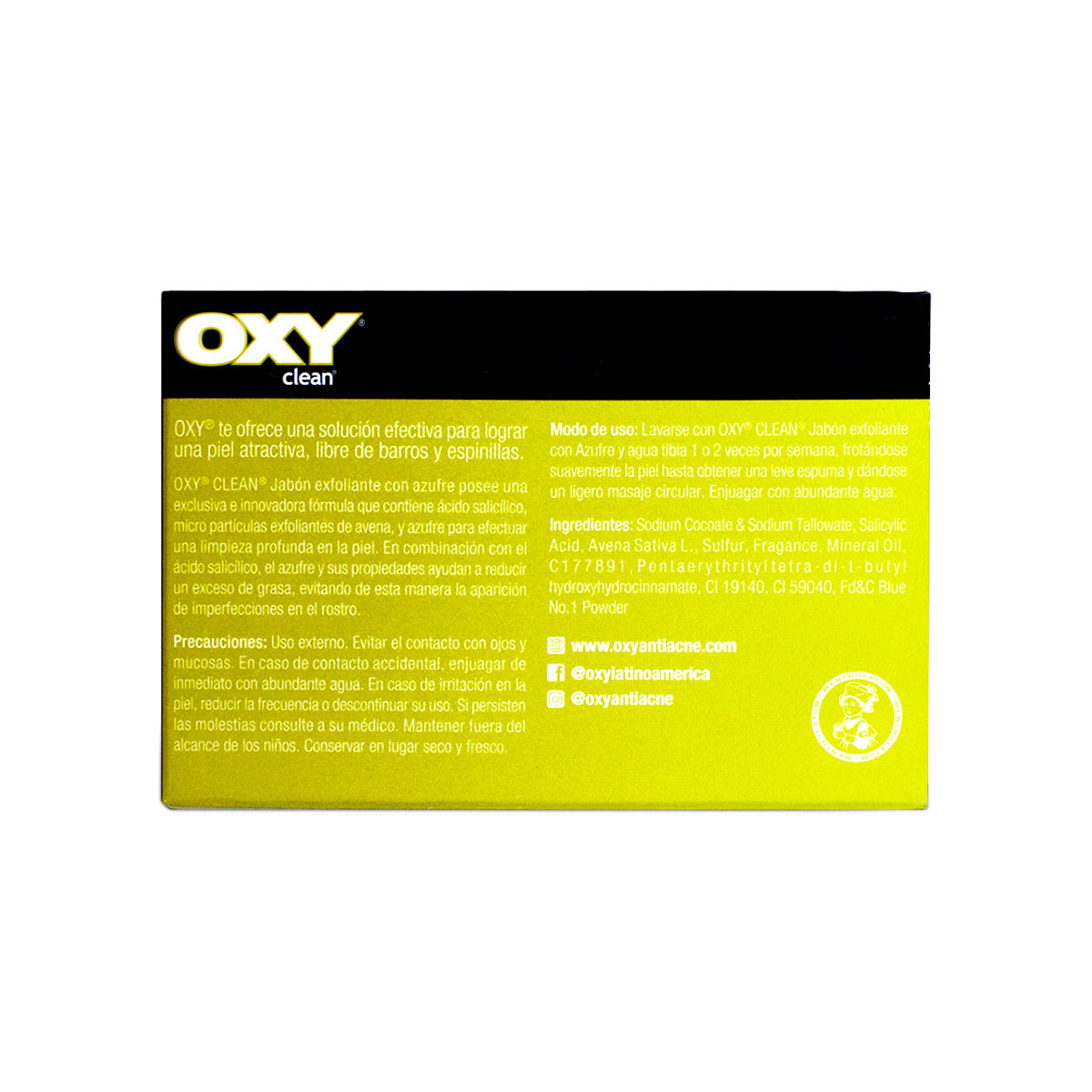 Foto 3 pulgar | Oxy Clean Jabón Exfoliante Con Azufre Tripack 90g