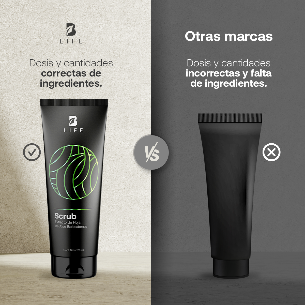 Foto 6 pulgar | Exfoliante Facial B Life Ingredientes Naturales 120 ml