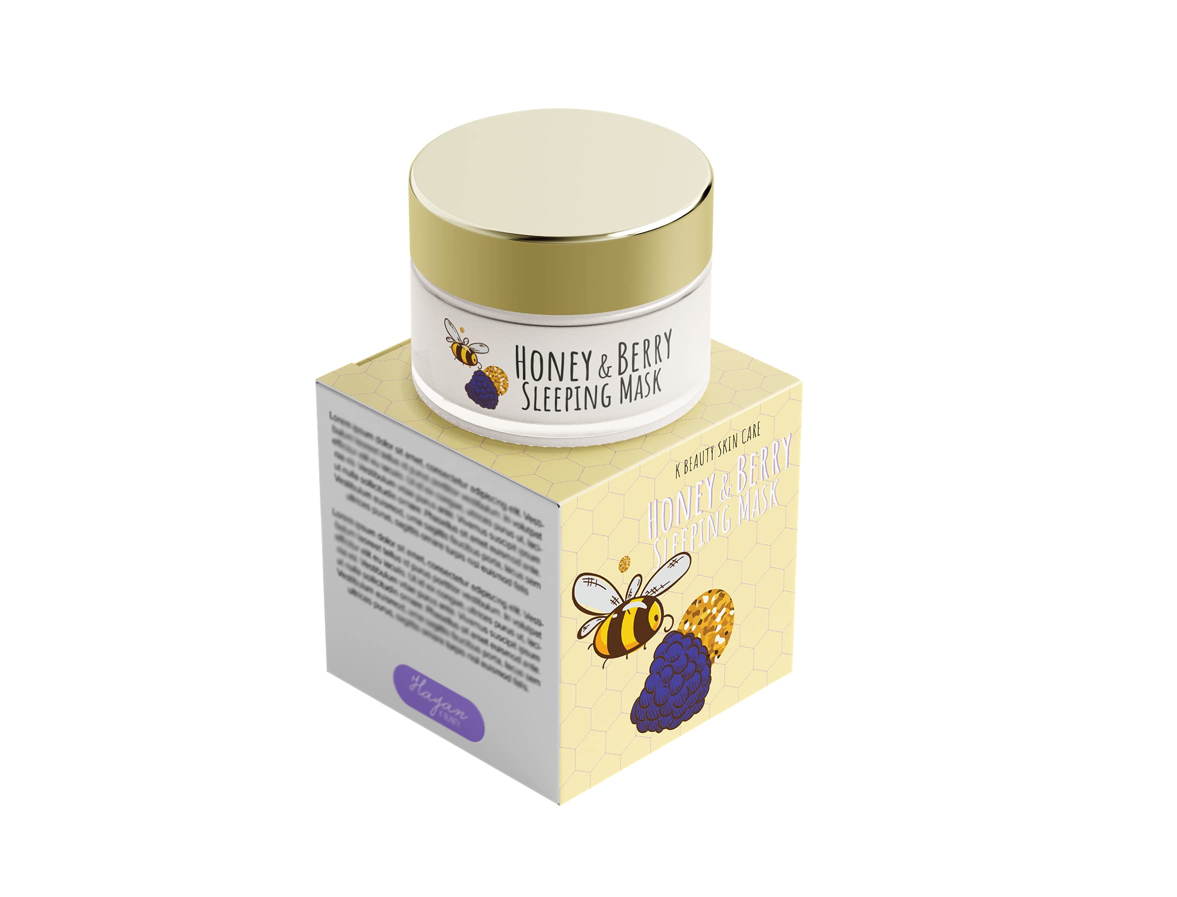 Foto 2 pulgar | Venta Internacional - Mmascarilla para Dormir Hayan K Beauty Honey & Berry con Miel Natural