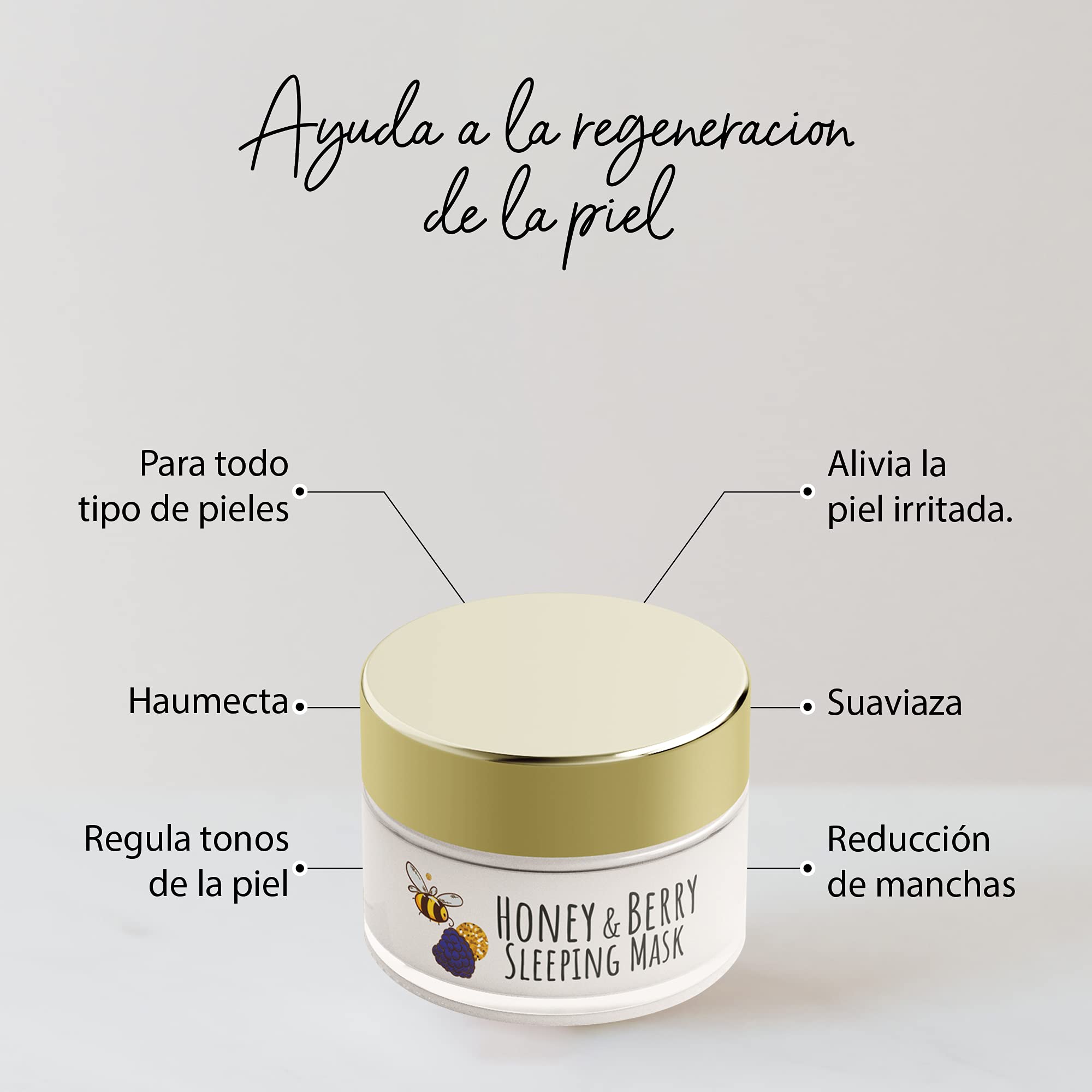 Foto 5 pulgar | Venta Internacional - Mmascarilla para Dormir Hayan K Beauty Honey & Berry con Miel Natural