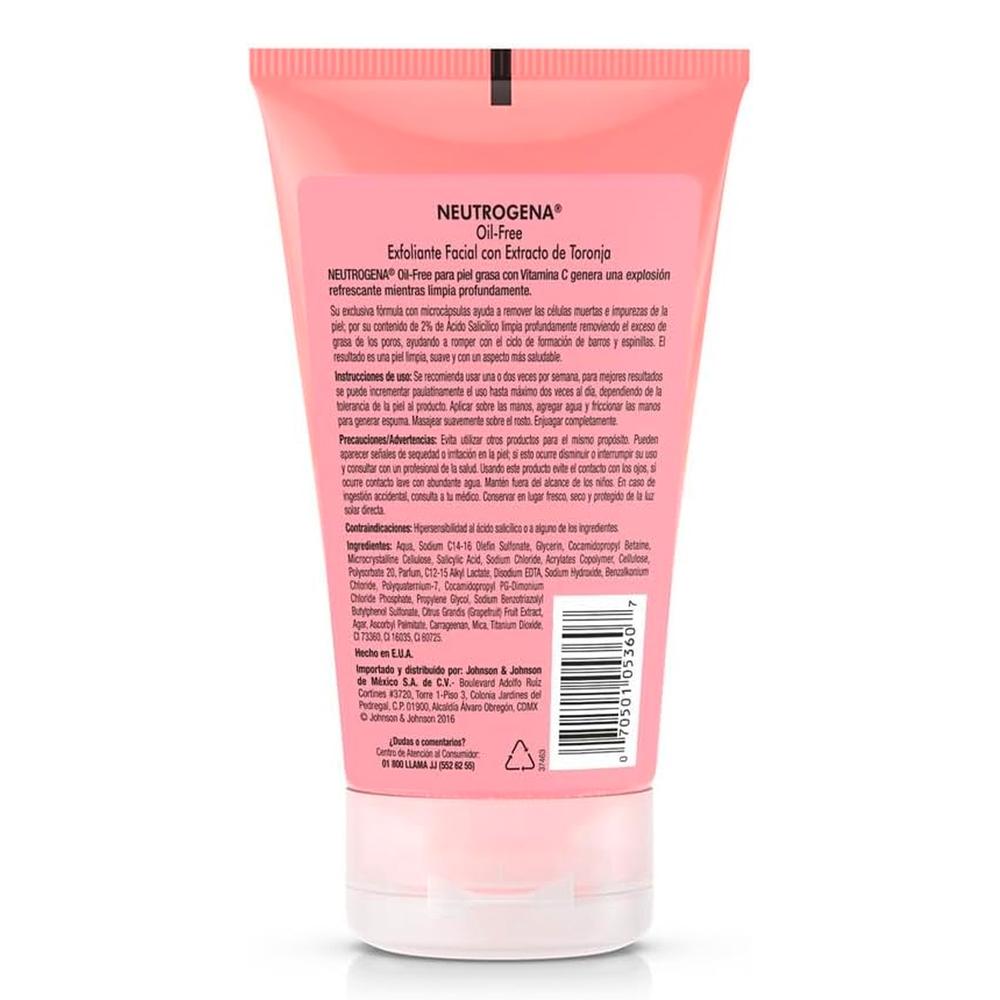 Foto 3 pulgar | Exfoliante Facial Neutrogena Oil-free 124 ml