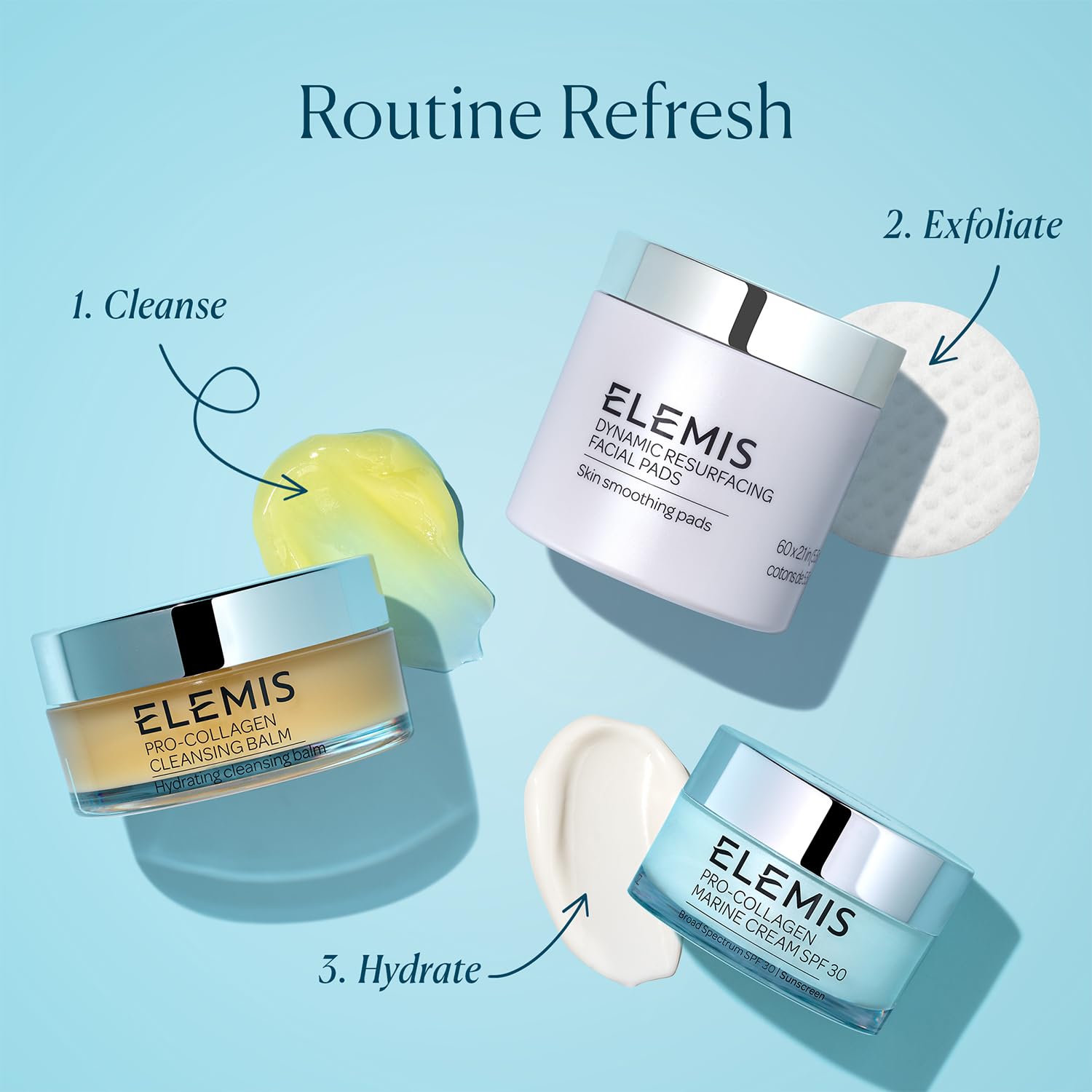 Foto 5 | Almohadillas Faciales Elemis Dynamic Resurfacing 60 Piezas - Venta Internacional