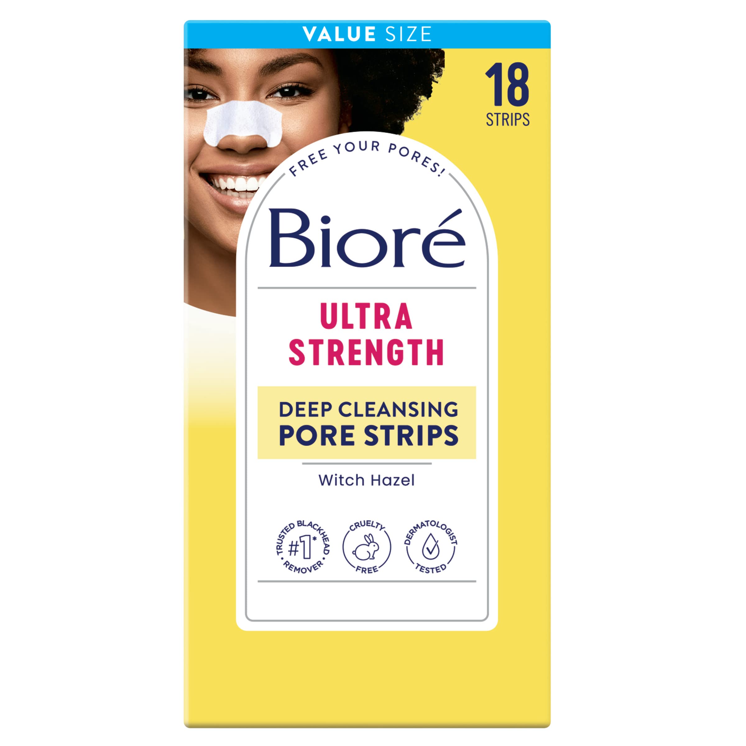 Foto 2 pulgar | Eliminador de Puntos Negros Pore Strips Bioré Witch Hazel - Venta Internacional