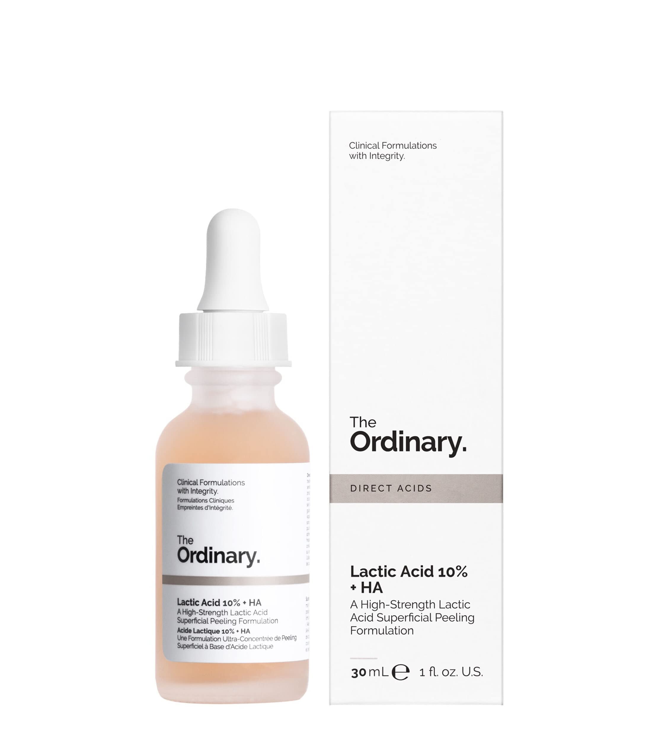 Ácido Láctico Exfoliante The Ordinary 10% + Ha 30 ml - Venta Internacional