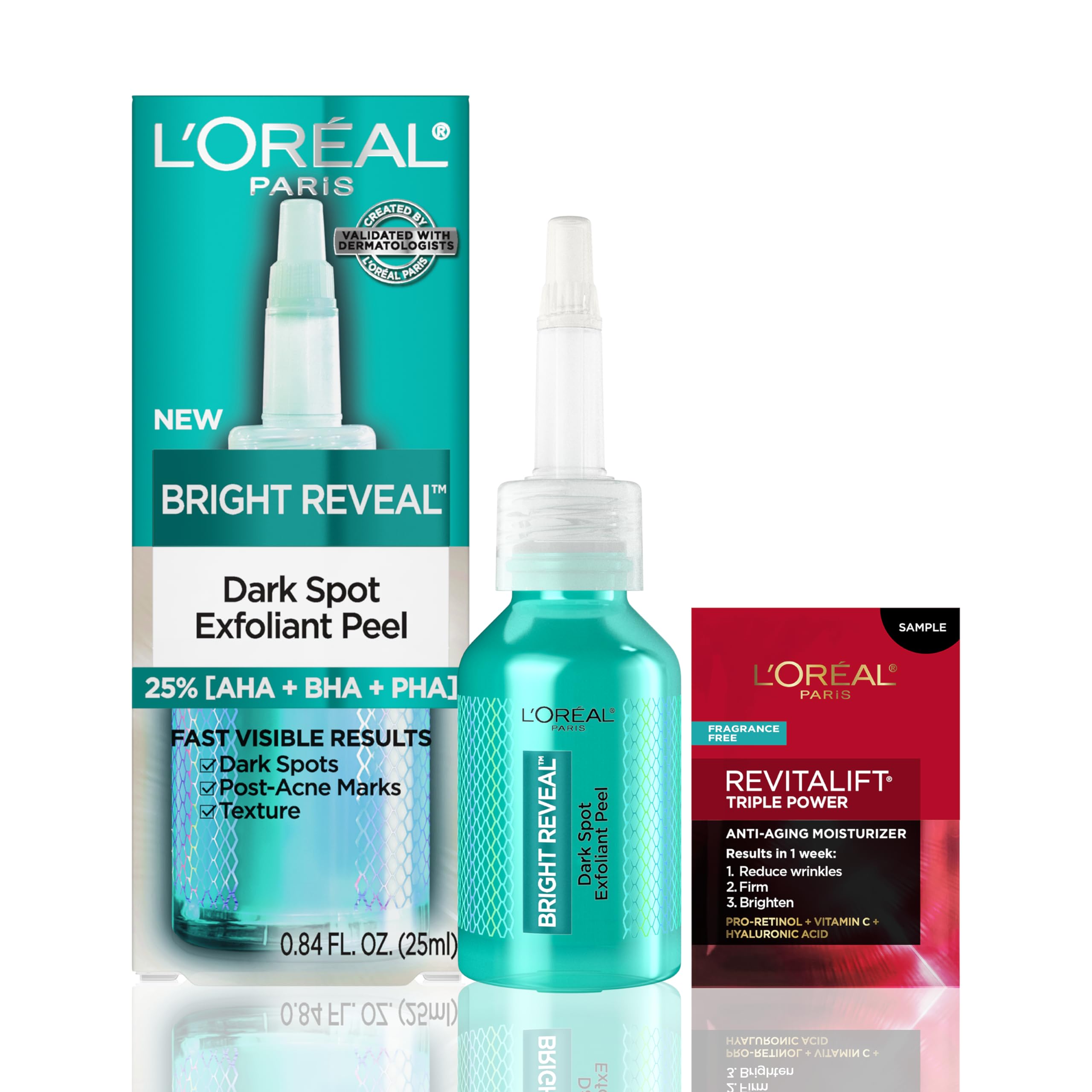 Foto 2 pulgar | Exfoliante L'oreal Paris Bright Reveal Dark Spot 25% Aha - Venta Internacional.