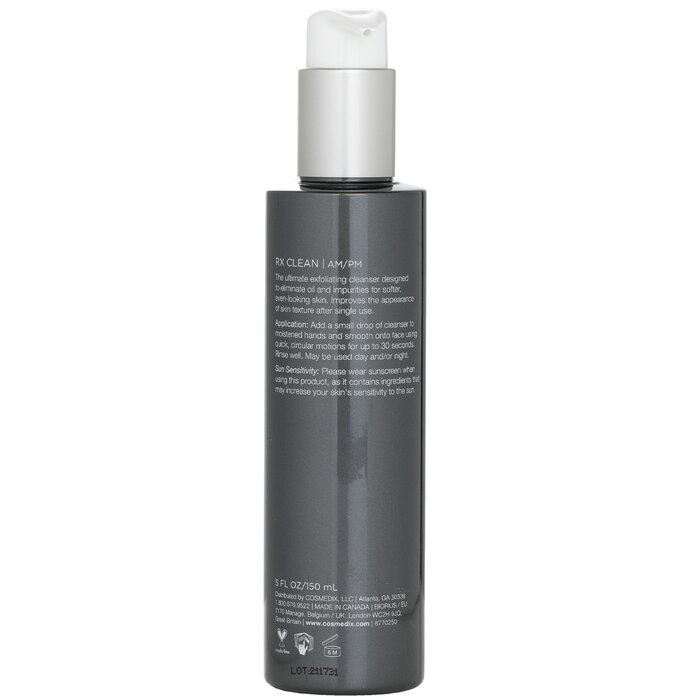Foto 4 pulgar | Limpiador Cosmedix Elite Rx Clean Exfoliating Con Ácido L-láctico - Venta Internacional.
