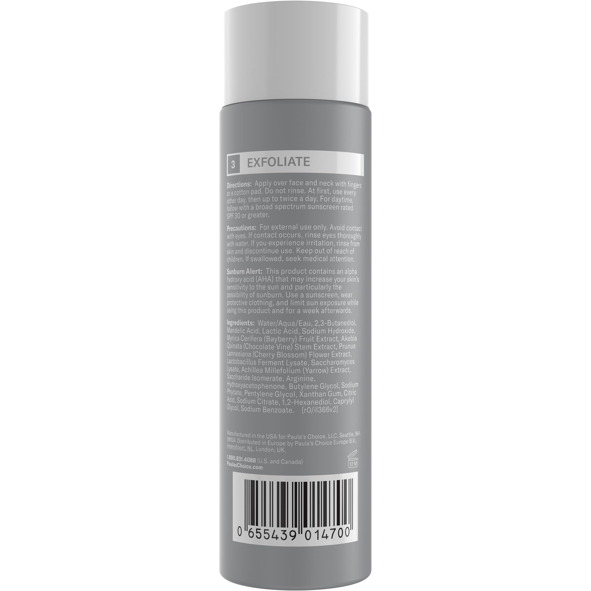 Foto 2 | Exfoliante Paula's Choice 6% De Ácido Mandélico Y 2% De Ácido Láctico - Venta Internacional.