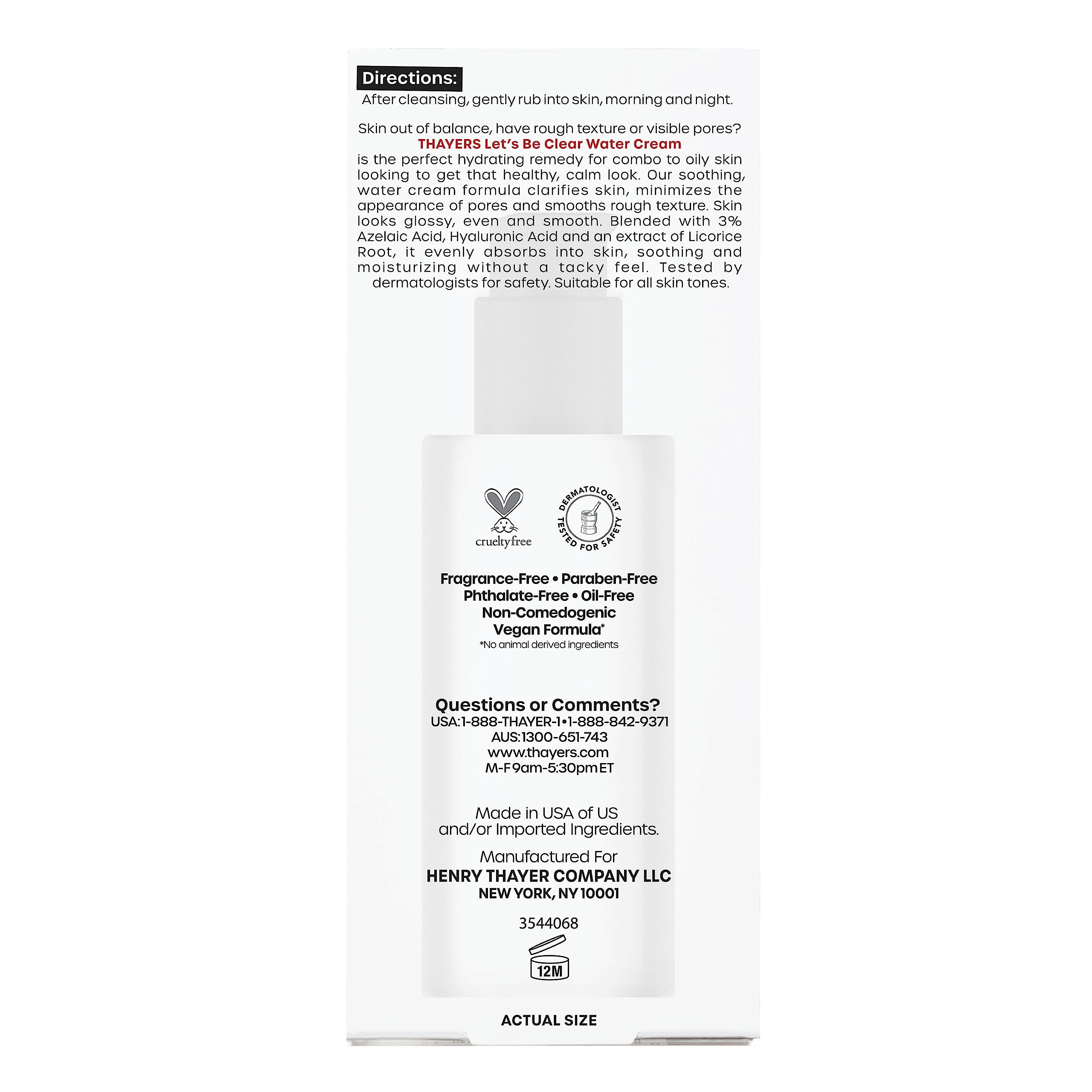 Foto 8 pulgar | Crema Facial Thayers Let's Be Clear Water 75 Ml - Venta Internacional.