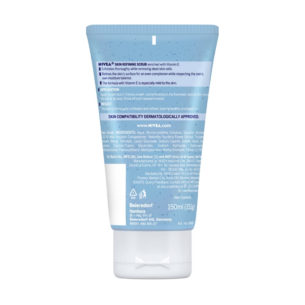 Foto 8 pulgar | Exfoliante Nivea Skin Refining 150 Ml Con Vitamina E E Hydra Iq - Venta Internacional.