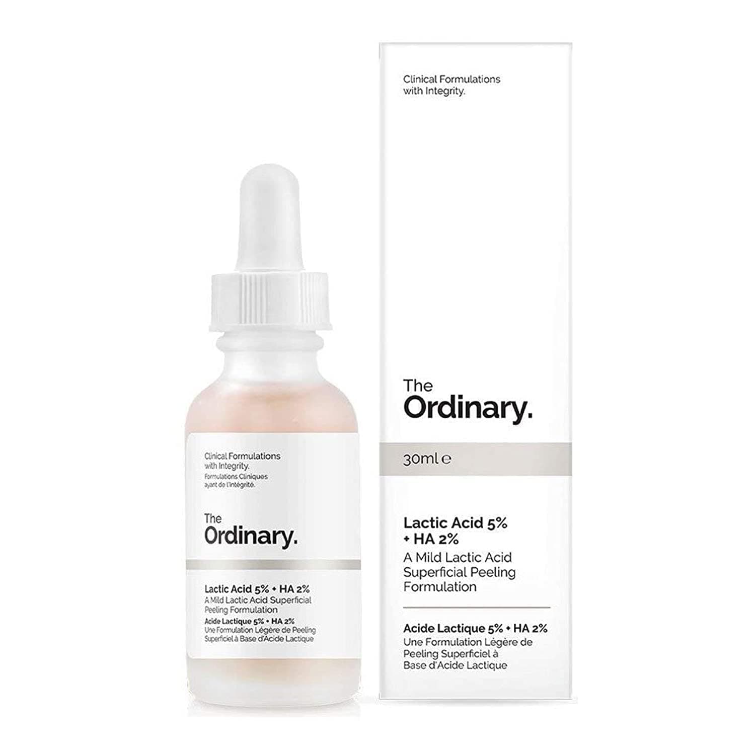 Solución Exfoliante The Ordinary Lactic Acid 5% + Ha 30 Ml - Venta Internacional. $405