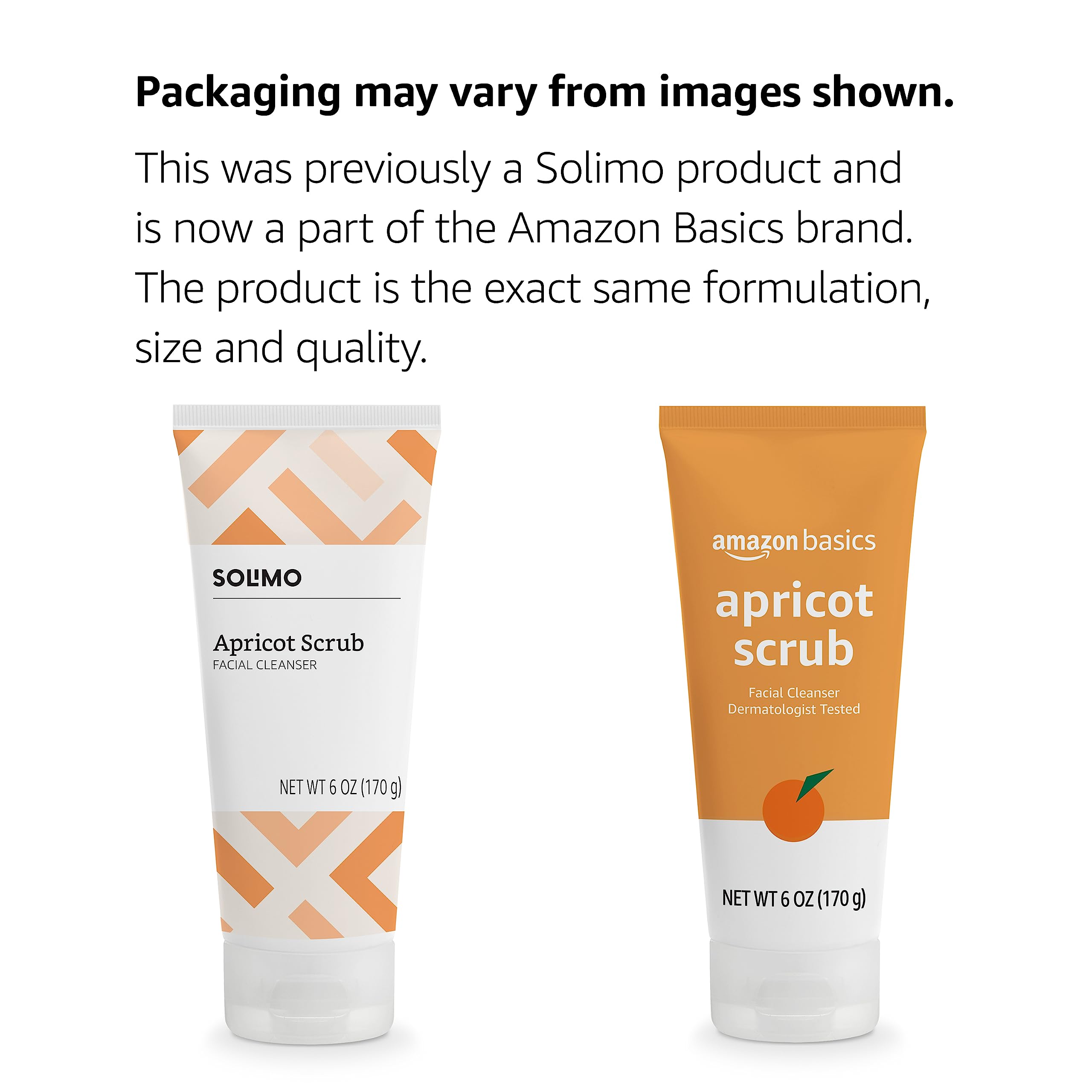 Foto 2 | Limpiador Facial Amazon Basics Exfoliante De Albaricoque 180 Ml Sin Aceite - Venta Internacional.