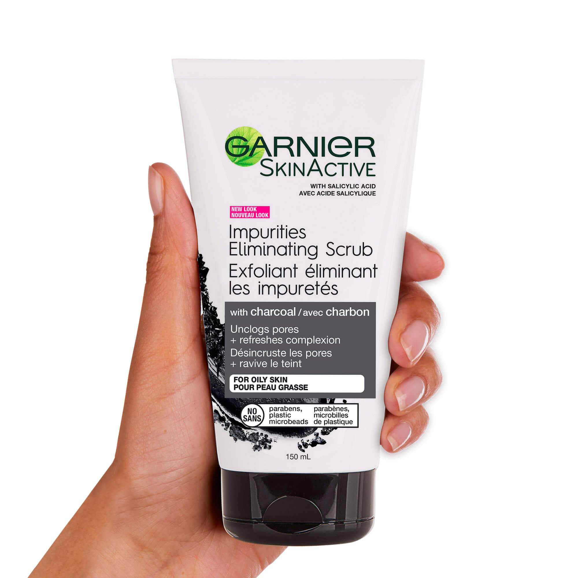 Foto 4 pulgar | Exfoliante Garnier Skinactive Charcoal, Eliminador De Puntos Negros, 150 Ml - Venta Internacional.