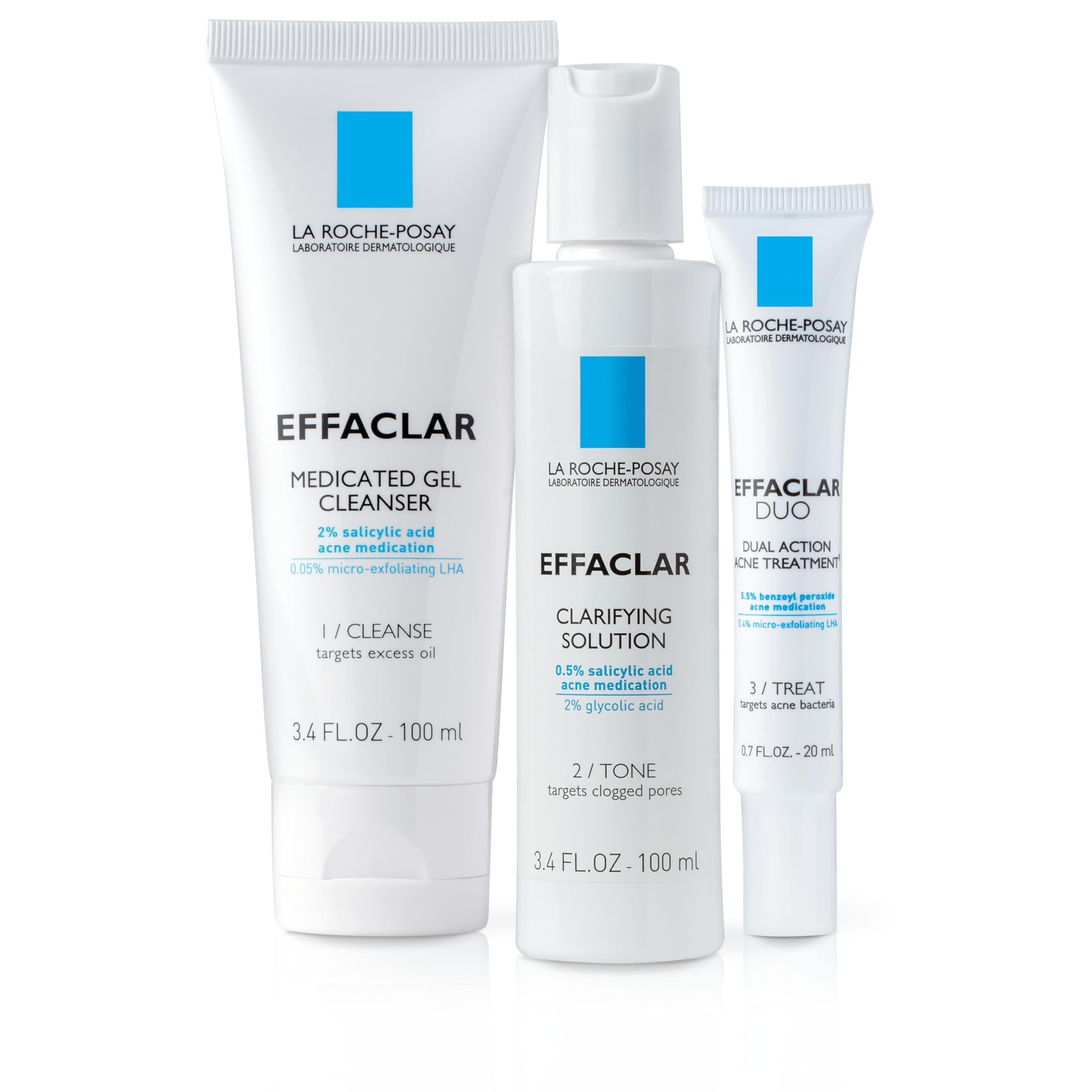 Sistema De Tratamiento Del Acné La Roche-posay Effaclar, 3 Pasos, 2 Meses - Venta Internacional.