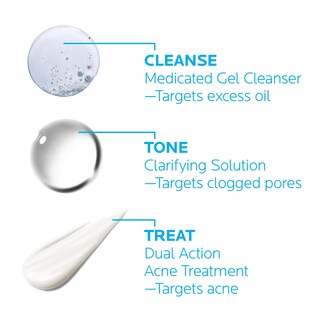 Foto 3 | Sistema De Tratamiento Del Acné La Roche-posay Effaclar, 3 Pasos, 2 Meses - Venta Internacional.
