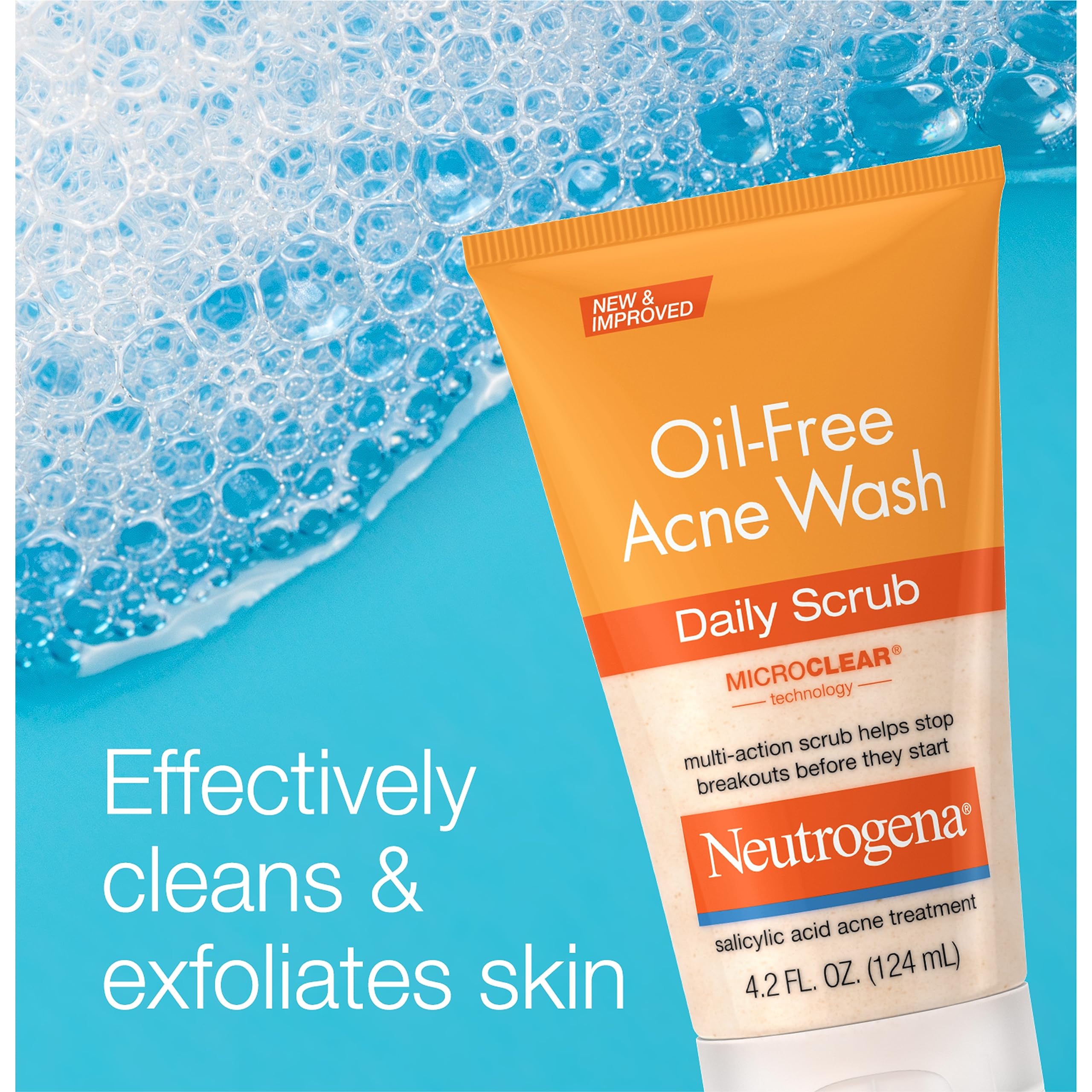 Foto 5 pulgar | Exfoliante Facial Neutrogena Sin Aceite Para Acné Con 2% De Ácido Salicílico, 250 Ml - Venta Internacional.