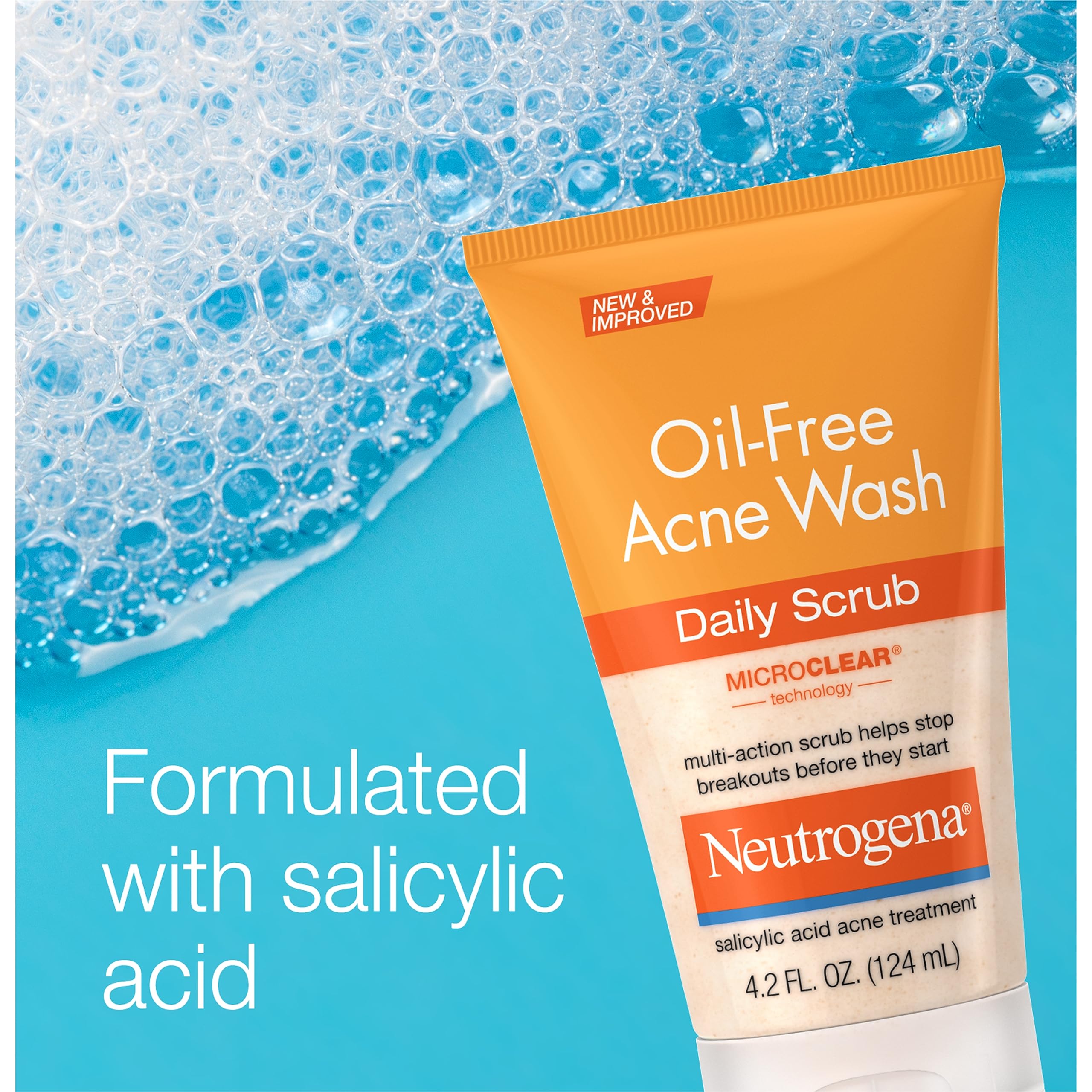 Foto 7 pulgar | Exfoliante Facial Neutrogena Sin Aceite Para Acné Con 2% De Ácido Salicílico, 250 Ml - Venta Internacional.