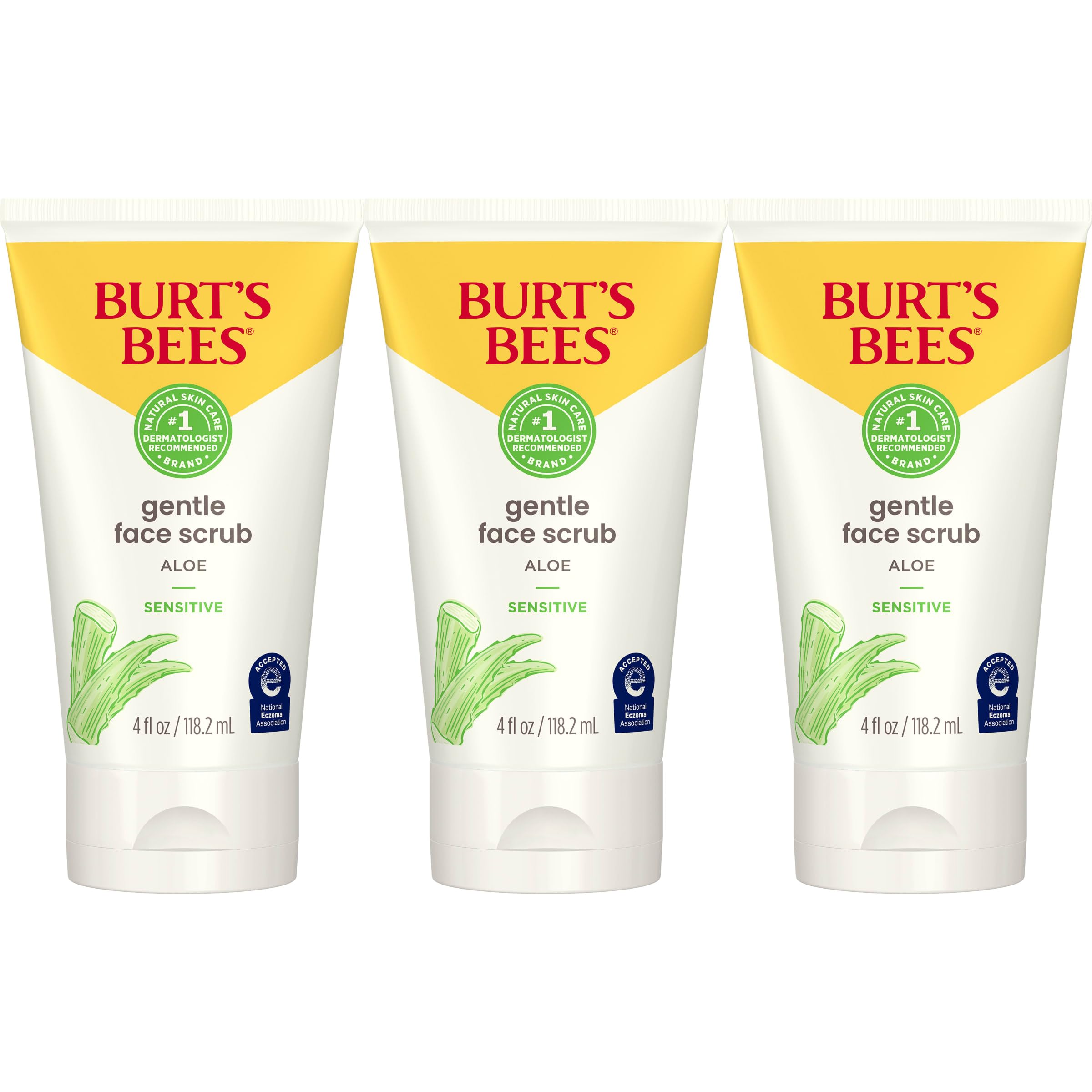 Foto 2 pulgar | Exfoliante Facial Burt's Bees Gentle Con Aloe Para Piel Sensible 120 Ml - Venta Internacional.