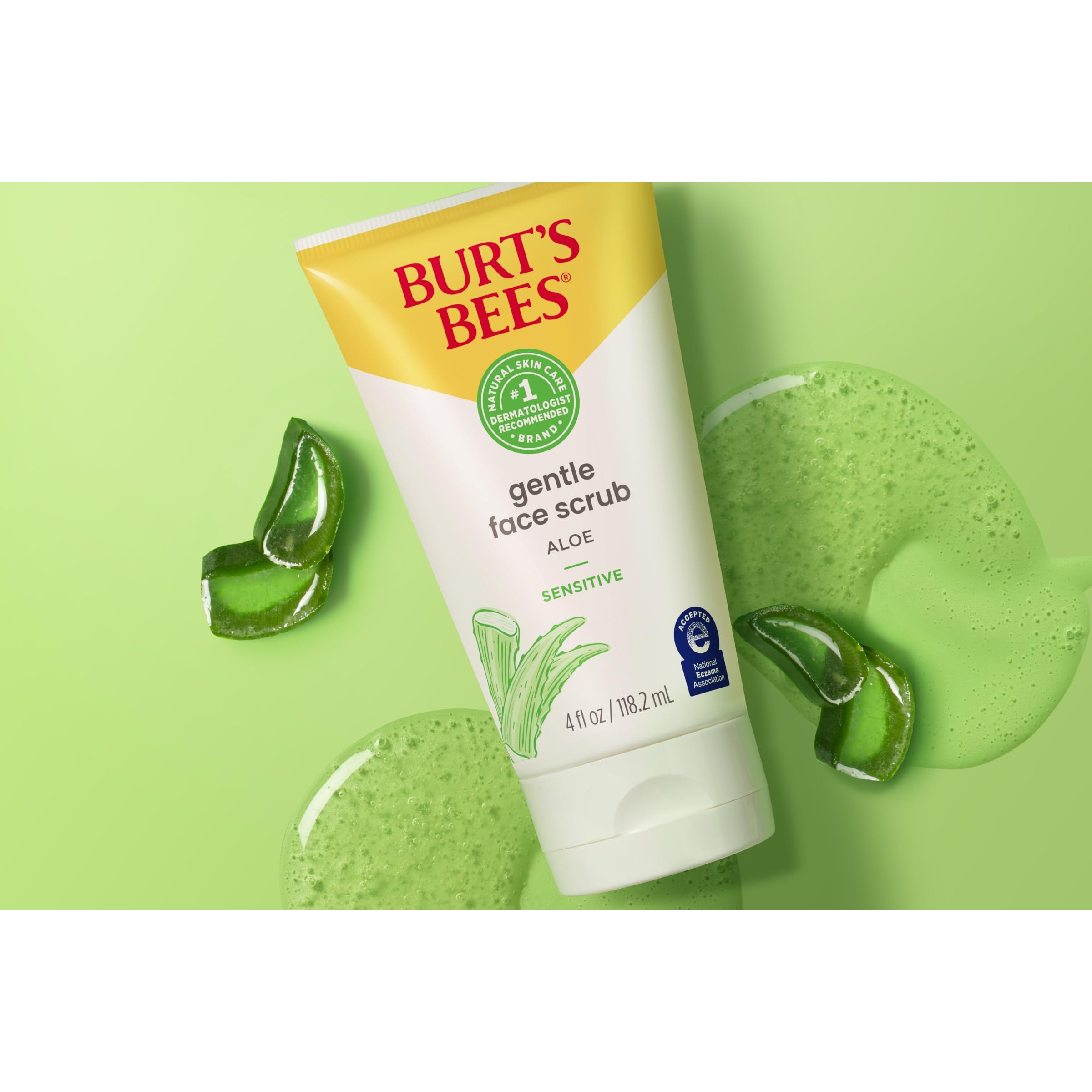 Foto 4 pulgar | Exfoliante Facial Burt's Bees Gentle Con Aloe Para Piel Sensible 120 Ml - Venta Internacional.