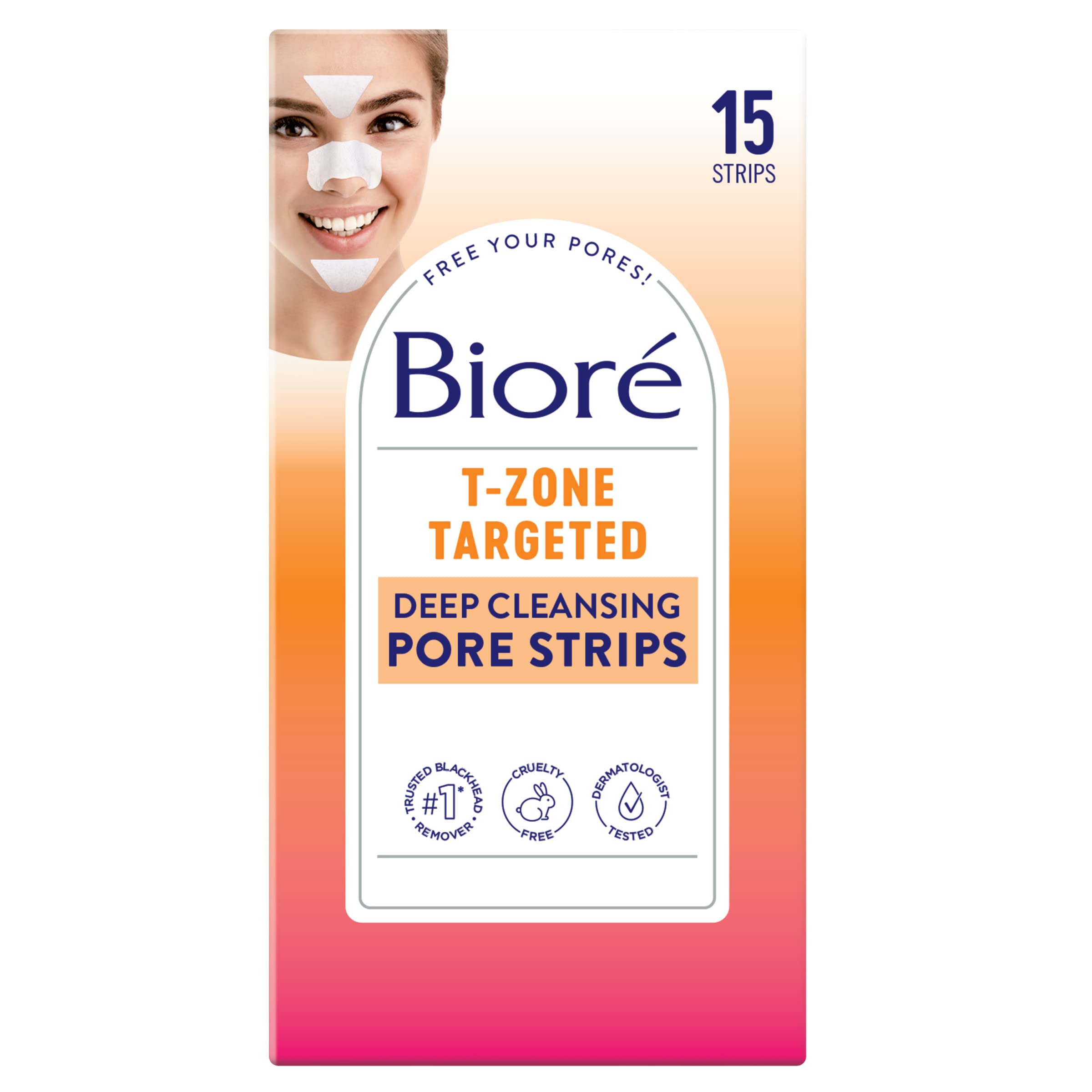 Foto 1 | Eliminador De Puntos Negros Pore Strips Bioré T-zone, 15 Unidades - Venta Internacional.