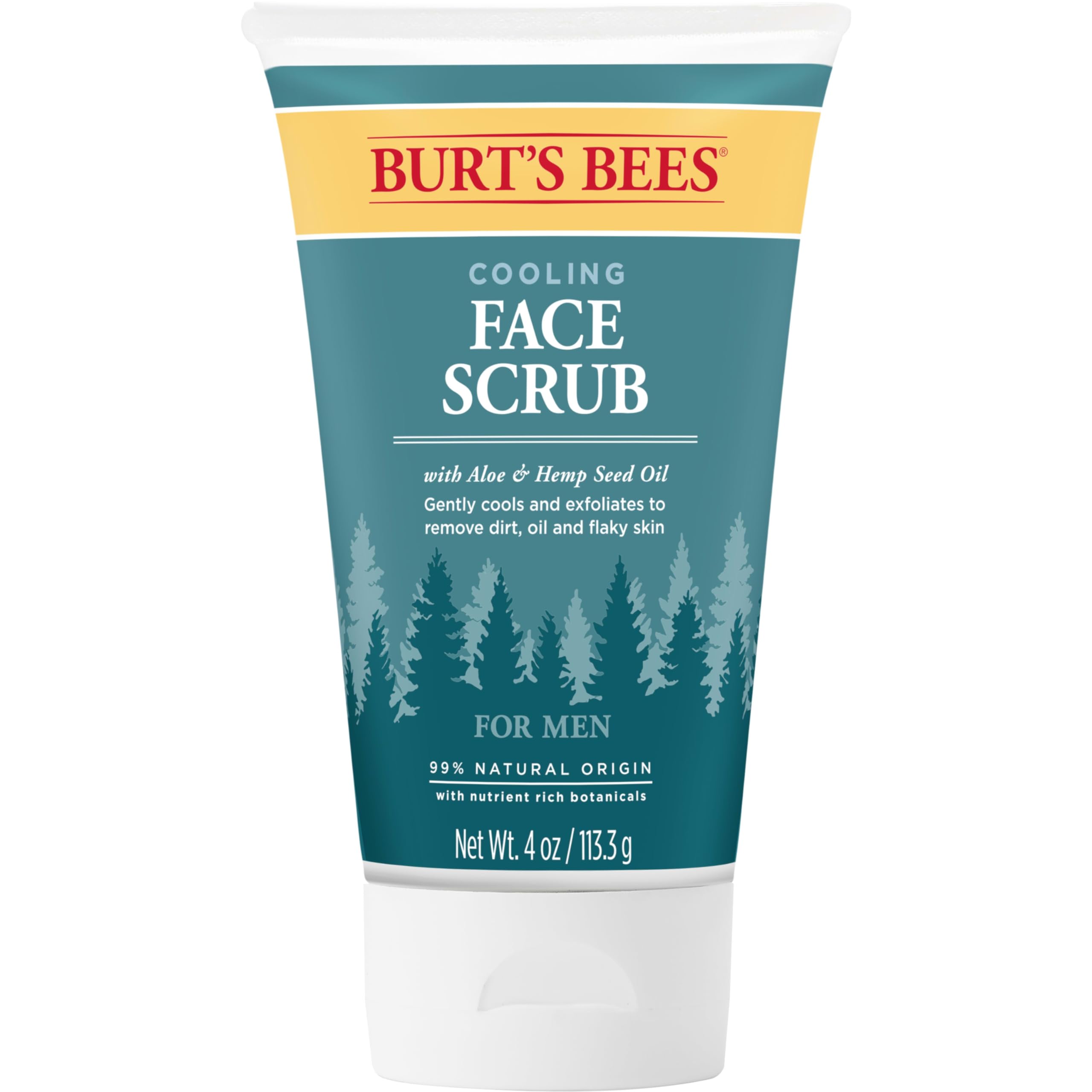 Exfoliante Facial Burt's Bees Cooling Con Aloe Y Cáñamo Para Hombre, 120 Ml - Venta Internacional.