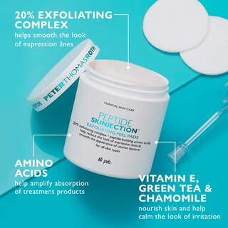 Foto 4 | Almohadillas Exfoliantes Peter Thomas Roth Peptide Skininjection - Venta Internacional.