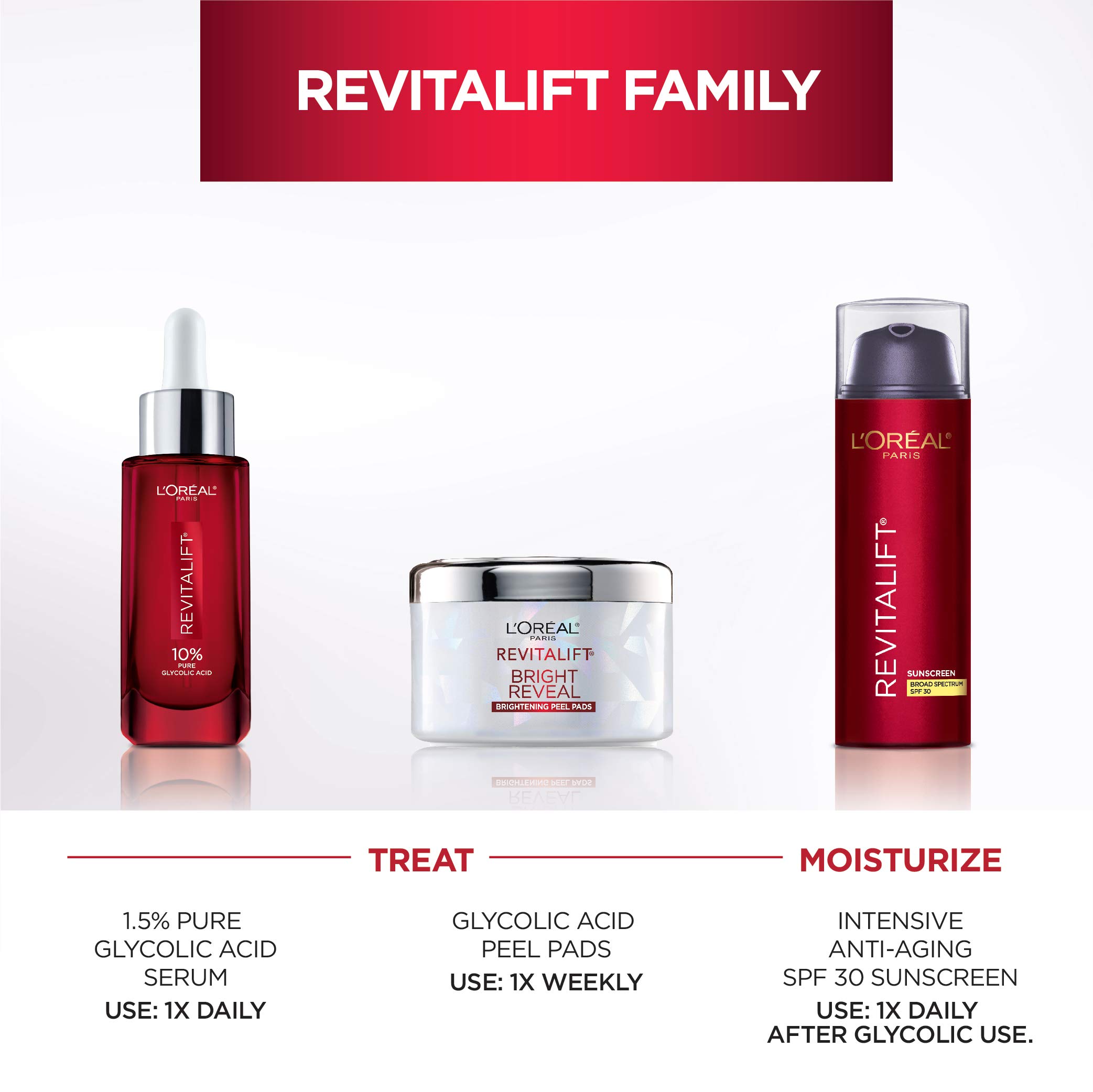 Foto 4 | Almohadillas Exfoliantes L'oréal Paris Revitalift Bright Reveal - Venta Internacional.