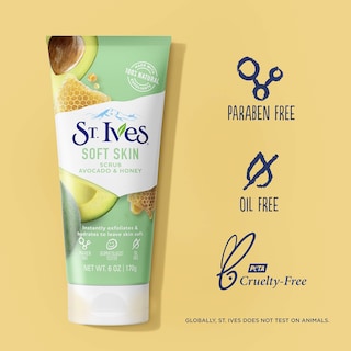 Foto 5 | Exfoliante Facial St. Ives Soft Skin Con Aguacate Y Miel, 180 Ml, 6 Unidades - Venta Internacional.