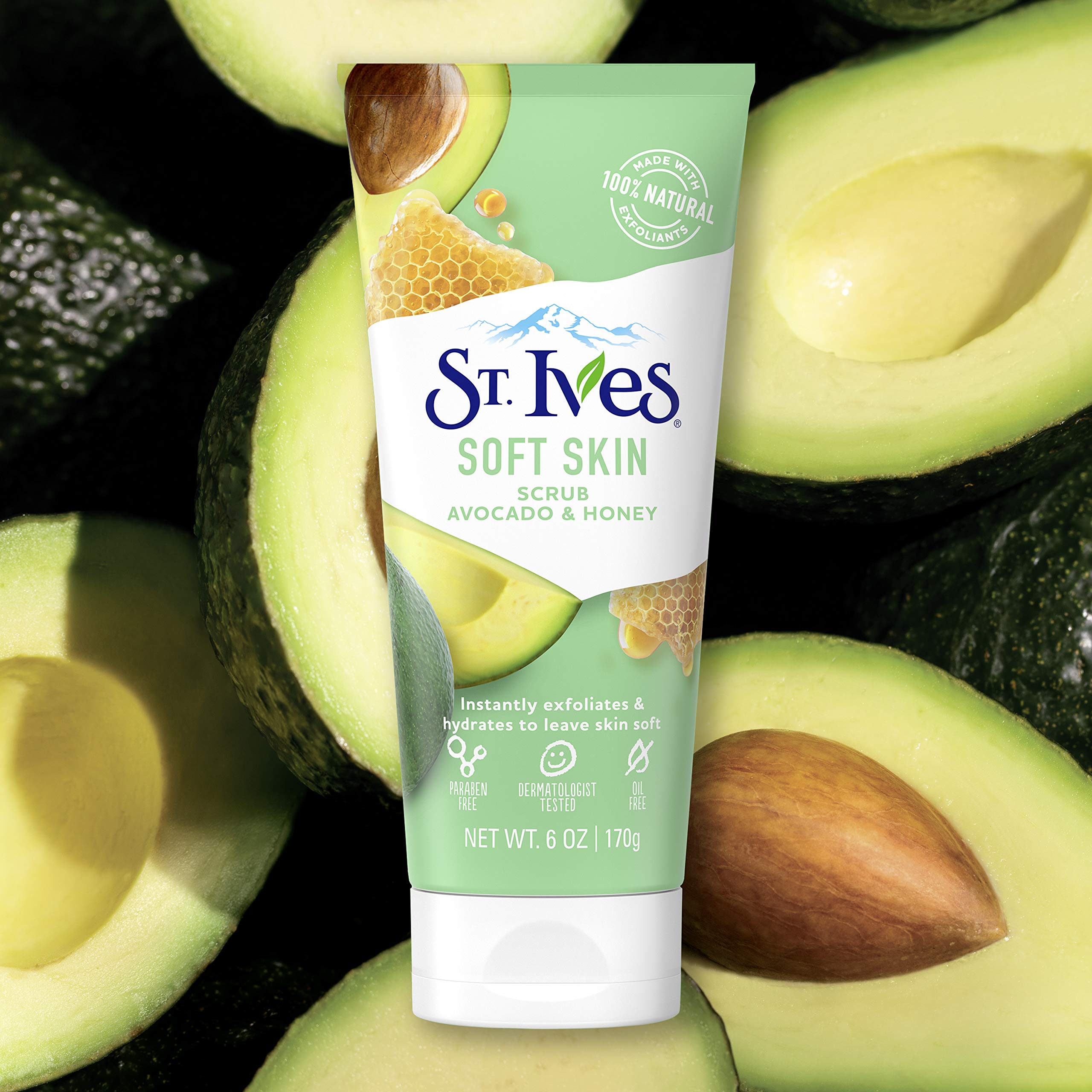 Foto 7 | Exfoliante Facial St. Ives Soft Skin Con Aguacate Y Miel, 180 Ml, 6 Unidades - Venta Internacional.