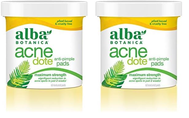 Almohadillas Antiespinillas Alba Botanica Acnedote, 60 Unidades (paquete De 2) - Venta Internacional.