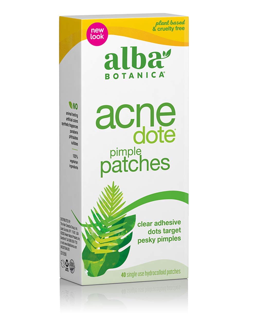 Parches Para Espinillas Alba Botanica Acnedote, 40 Unidades - Venta Internacional.