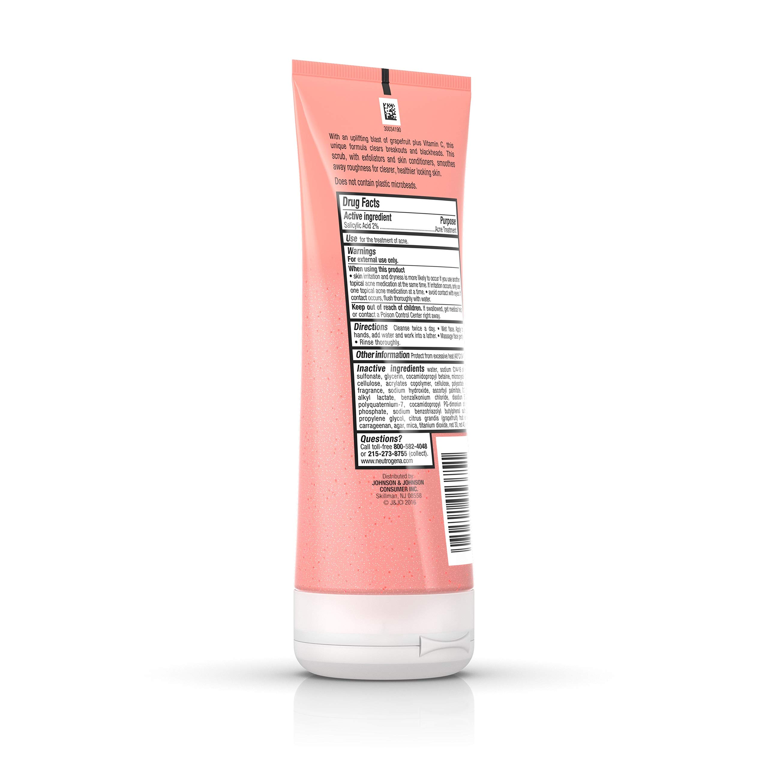 Foto 7 pulgar | Exfoliante Facial Neutrogena, Jabón Para El Acné Sin Aceite, Pomelo Rosa, 200 Ml - Venta Internacional.