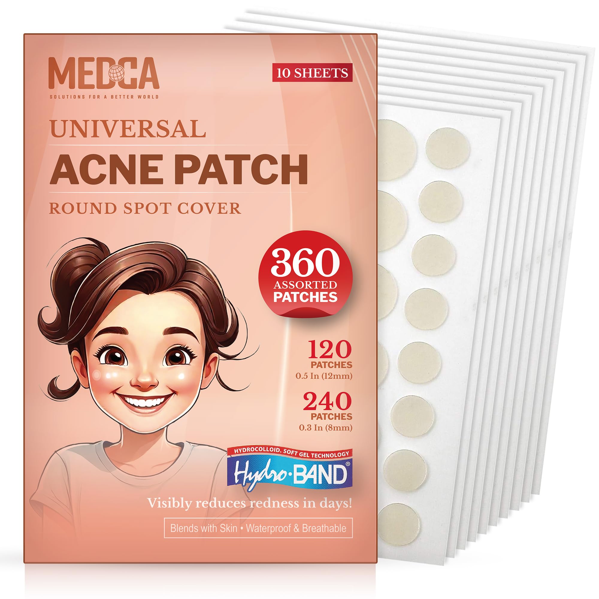 Foto 2 pulgar | Parches para El Acné Vendajes Hidrocoloides Medca 360 Unidades - Venta Internacional