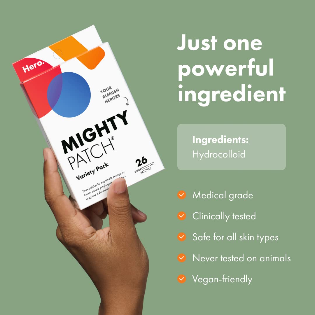 Foto 5 | Parches Para Acné Y Espinillas Mighty Patch, Paquete Variado De 26 Unidades - Venta Internacional.