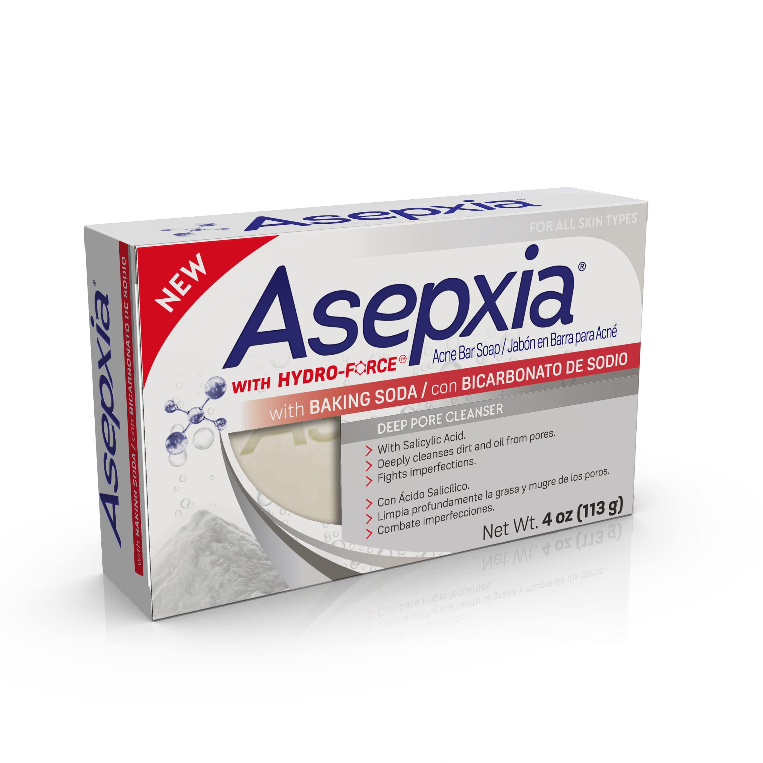 Foto 3 pulgar | Soap Asepxia, Tratamiento De Limpieza Profunda Para El Acné, 118 Ml Con Bicarbonato De Sodio - Venta Internacional.
