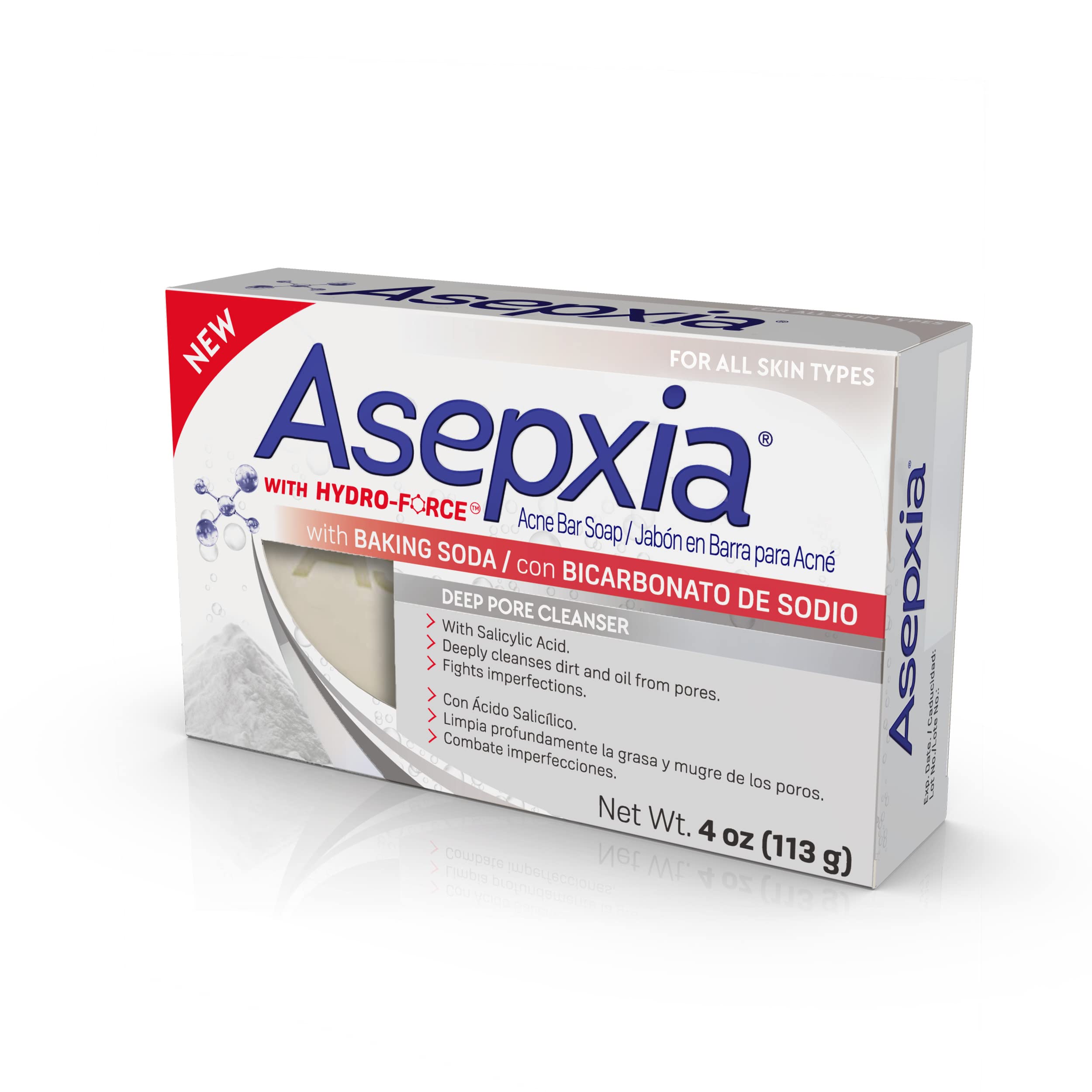 Foto 4 pulgar | Soap Asepxia, Tratamiento De Limpieza Profunda Para El Acné, 118 Ml Con Bicarbonato De Sodio - Venta Internacional.
