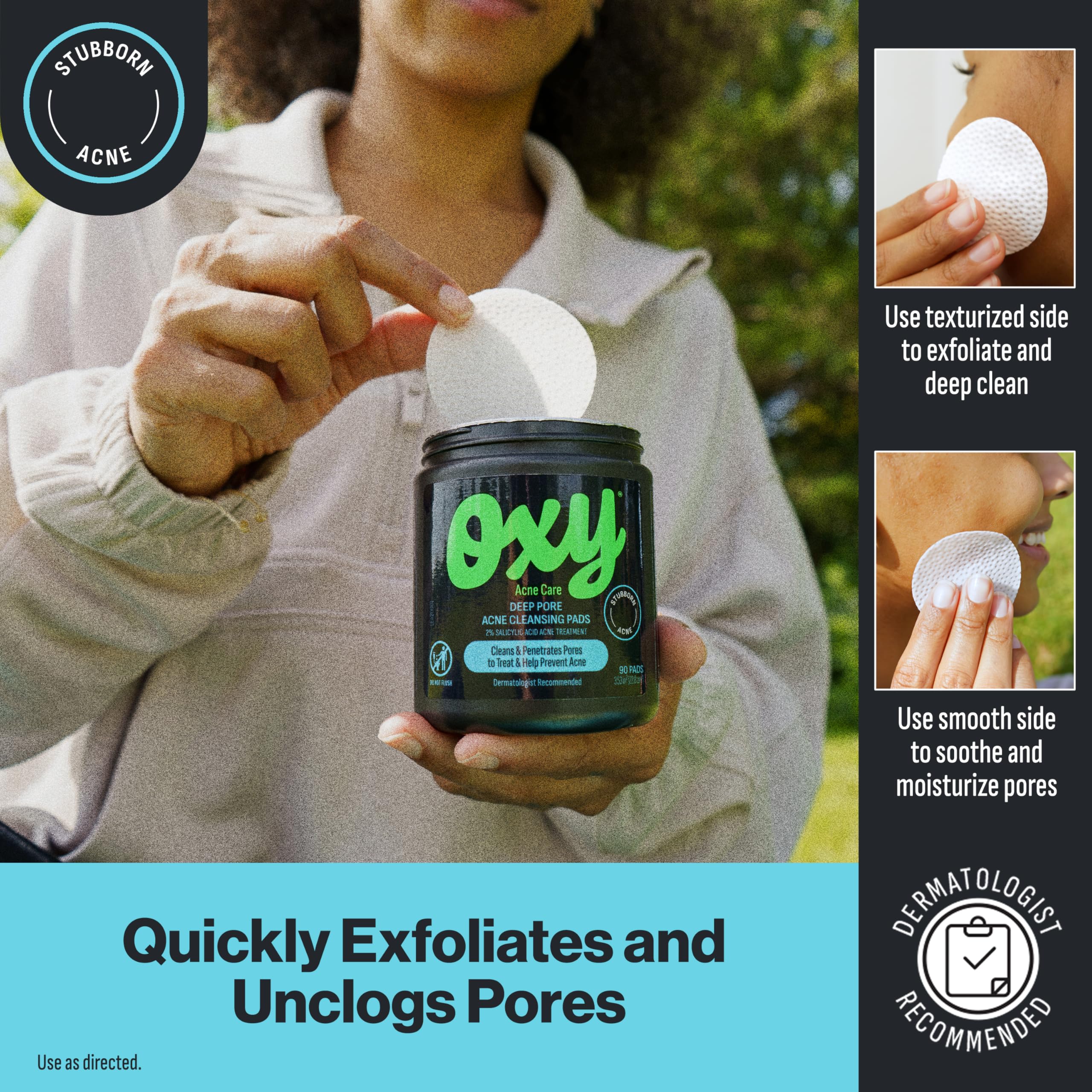 Foto 5 pulgar | Almohadillas Para El Tratamiento Del Acné Oxy Daily Defense De 55 Unidades Con Ácido Salicílico - Venta Internacional.