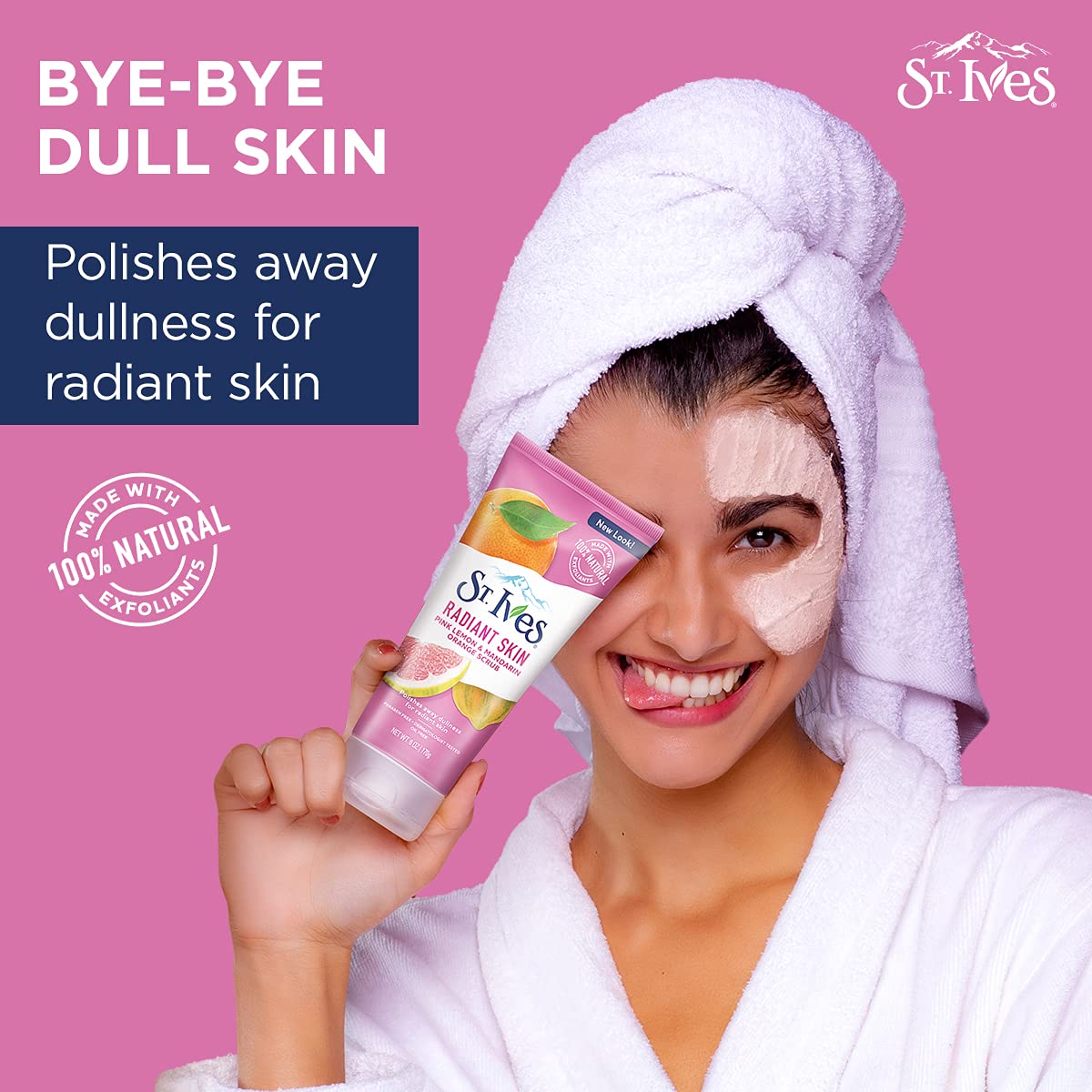 Foto 7 | Exfoliante Facial St. Ives Radiant Skin Rosa Limón Mandarín 177 Ml - Venta Internacional.